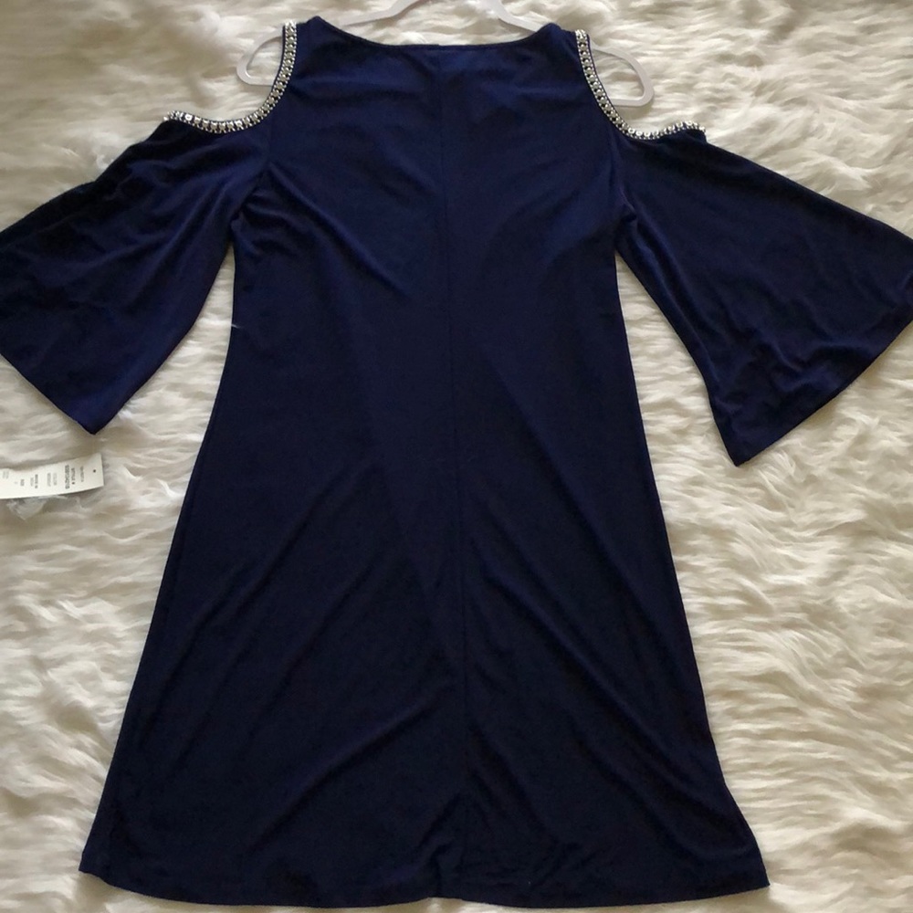 Short shoulder-less RimeStone bordered Dress - Picture 2 of 2
